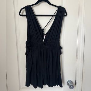 Free people black tank top medium
